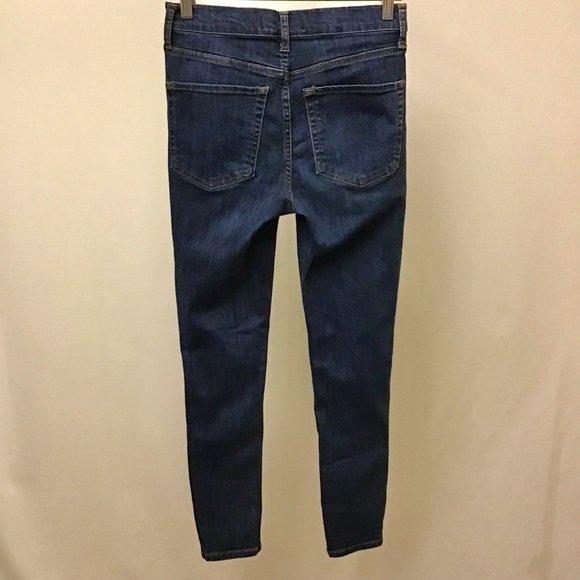 Free People 27 (US 4) Skinny Jeans Cropped Distressed Women’s Mid Rise Stretch - Picture 6 of 12